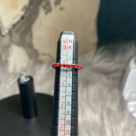 Red Sparkly Pinky, Toe or Child’s Ring - Picture 3 of 3